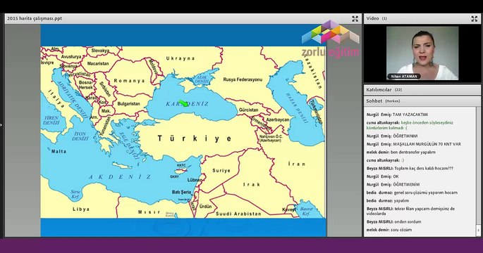 KPSS Coğrafya konu anlatımı videoları ( Konu : Harita üzerinde çalışma ) Nihan ATAMAN Zorlu Eğitim