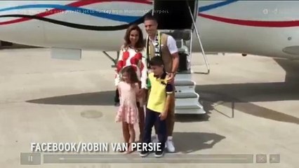 Robin Van Persie gets private jet to Turkey from Manchester Airport