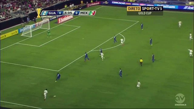 Layun great run and Guardado chance - Guatemala vs Mexico 12.07.2015