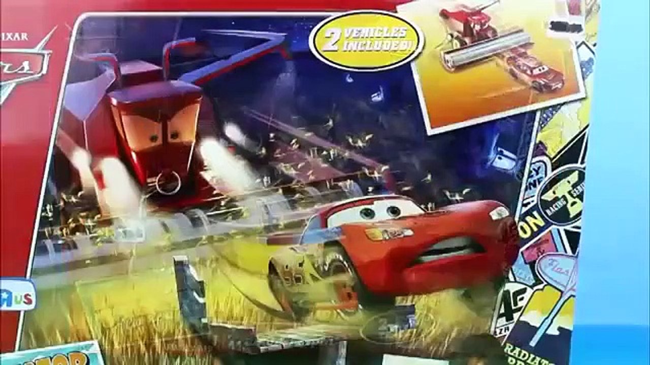 Disney Pixar Cars Tractor Tippin' Track Set Radiator Springs Classic Frank Combine Lightning McQueen