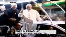Pope Francis wraps up South American papal tour in Paraguay