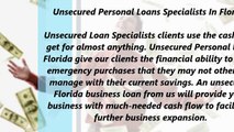 Unsecured Personal Loans Specialists In Florida (866.854.7904)