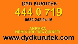 Ankara Nem Kurutma Şirketi « DYD 444 0 719 » Nem Alma