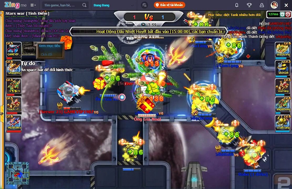 Game bang bang trên zing me - ngộ không vs mũ rack