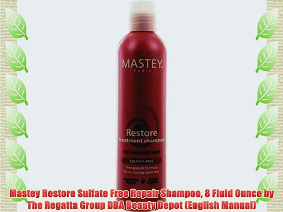 Mastey Restore Sulfate Free Repair Shampoo 8 Fluid Ounce by The Regatta Group DBA Beauty Depot