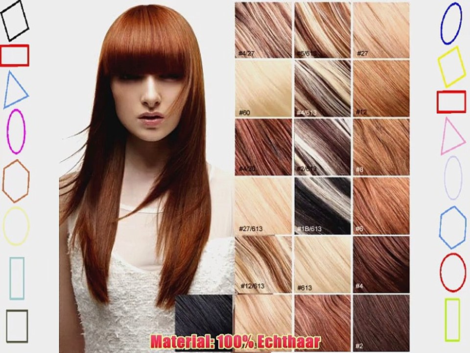 YESURPRISE 7 Clips In Extensions Set 100% Echthaar Remy Haar Hair Haarverl?ngerung 15 inch