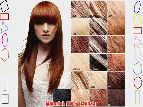 YESURPRISE 7 Clips In Extensions Set 100% Echthaar Remy Haar Hair Haarverl?ngerung 15 inch