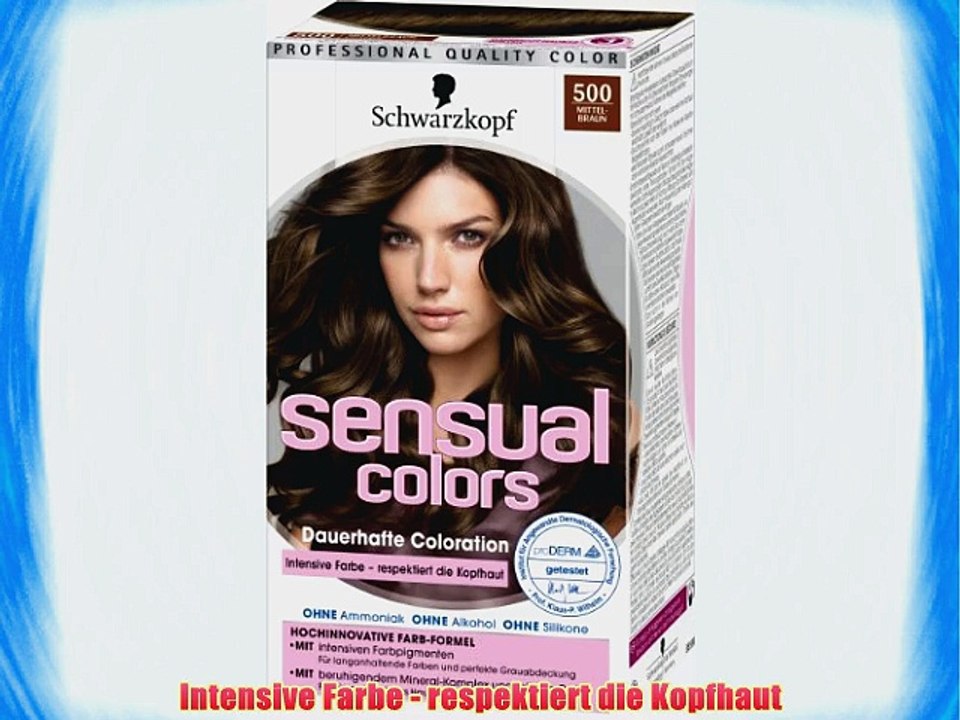 Sensual Colors dauerhafte Coloration 500 Mittelbraun 3er Pack (3 x 1 St?ck)