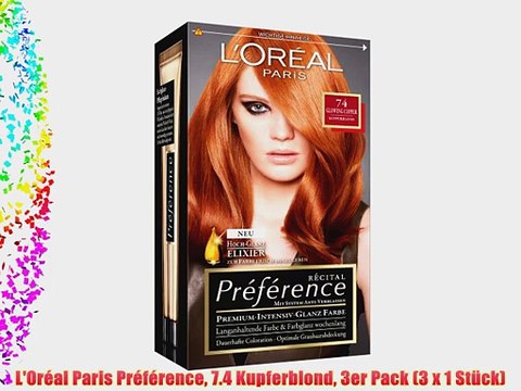 L'Or?al Paris Pr?f?rence 7.4 Kupferblond 3er Pack (3 x 1 St?ck)