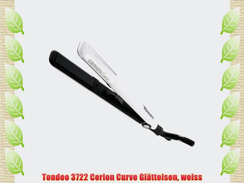 Tondeo 3722 Cerion Curve Gl?tteisen weiss