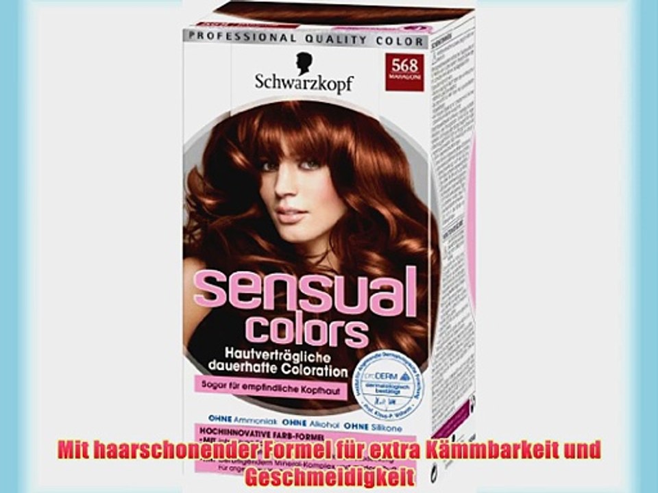 Sensual Colors dauerhafte Coloration 568 Mahagoni 3er Pack (3 x 1 St?ck)