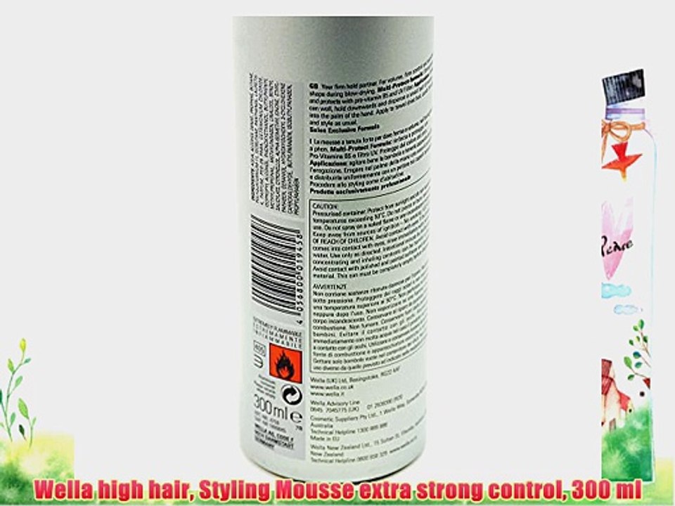 Wella high hair Styling Mousse extra strong control 300 ml