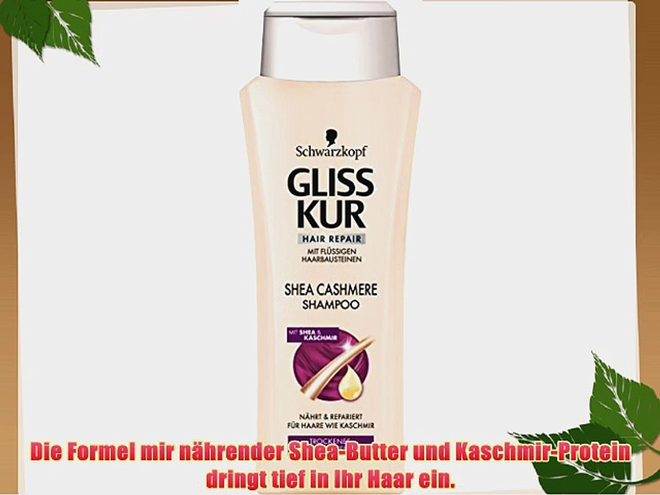 Gliss Kur Shea Cashmere Shampoo 6er Pack (6 x 250 ml)