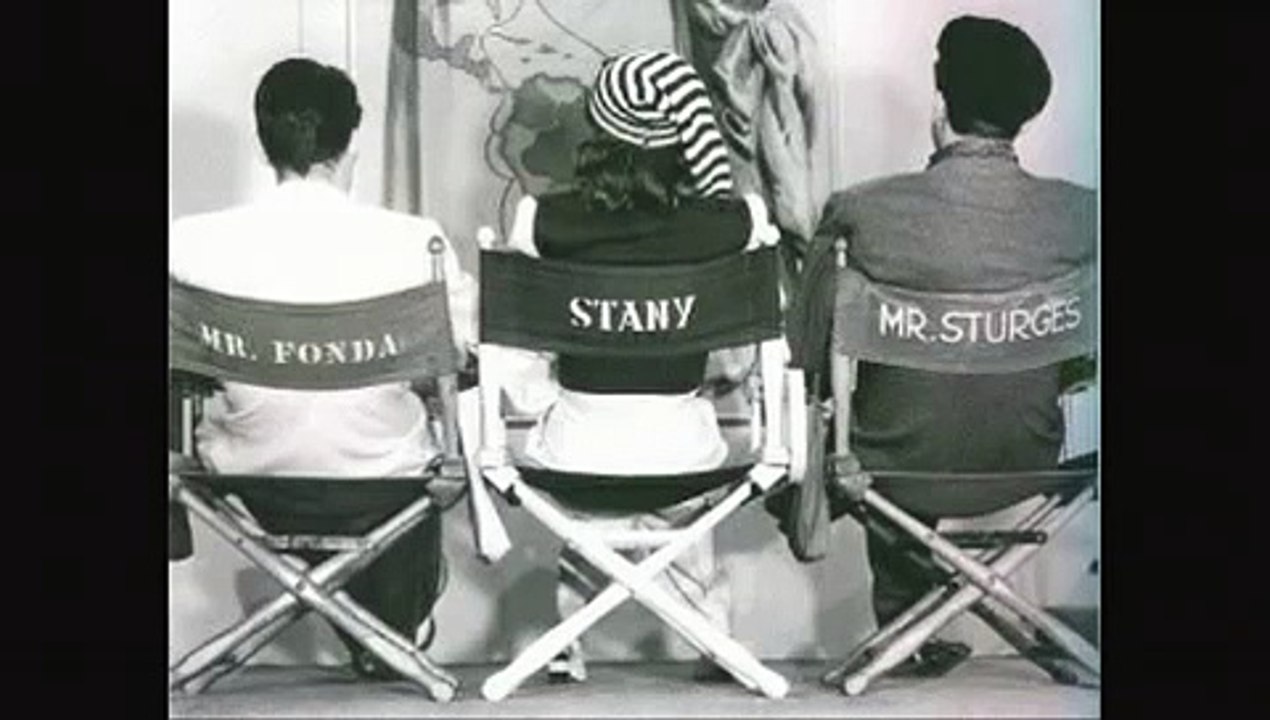 Barbara Stanwyck on the set + bloopers