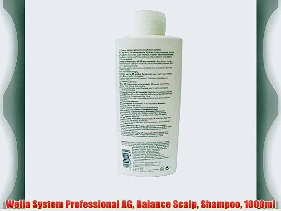 Wella System Professional AG Balance Scalp Shampoo 1000ml