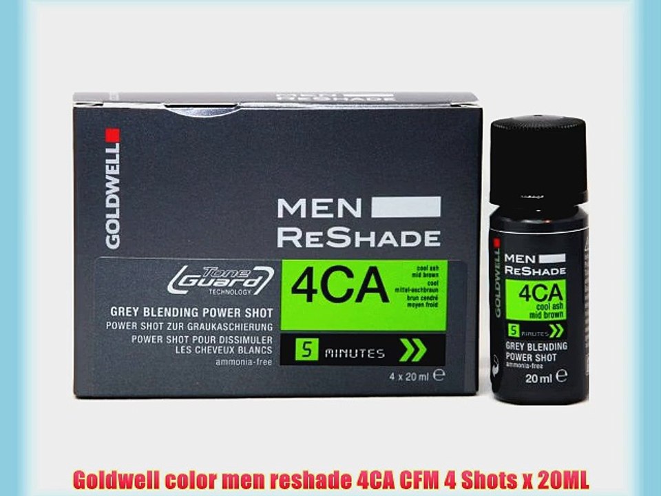 Goldwell color men reshade 4CA CFM 4 Shots x 20ML