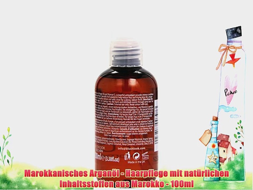 Marokkanisches Argan?l - Haarpflege mit nat?rlichen Inhaltsstoffen aus Marokko - 100ml