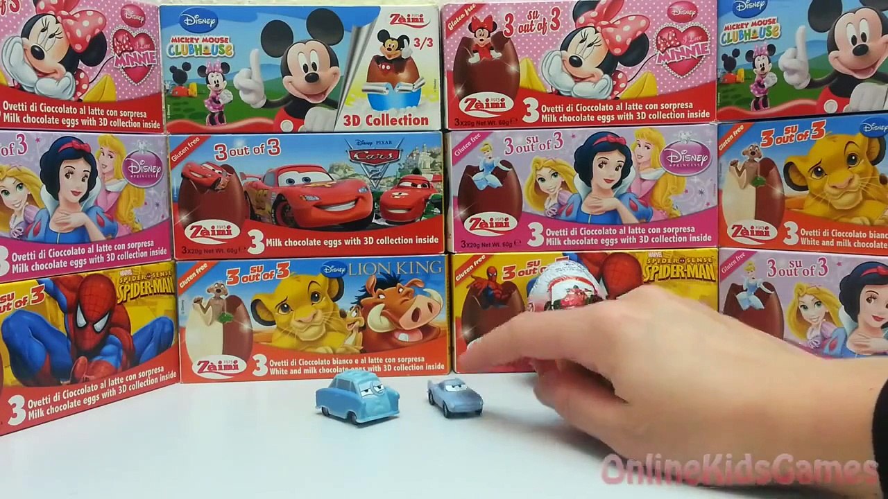 Surprise Eggs Opening Disney Pixar Cars Toys For Kids