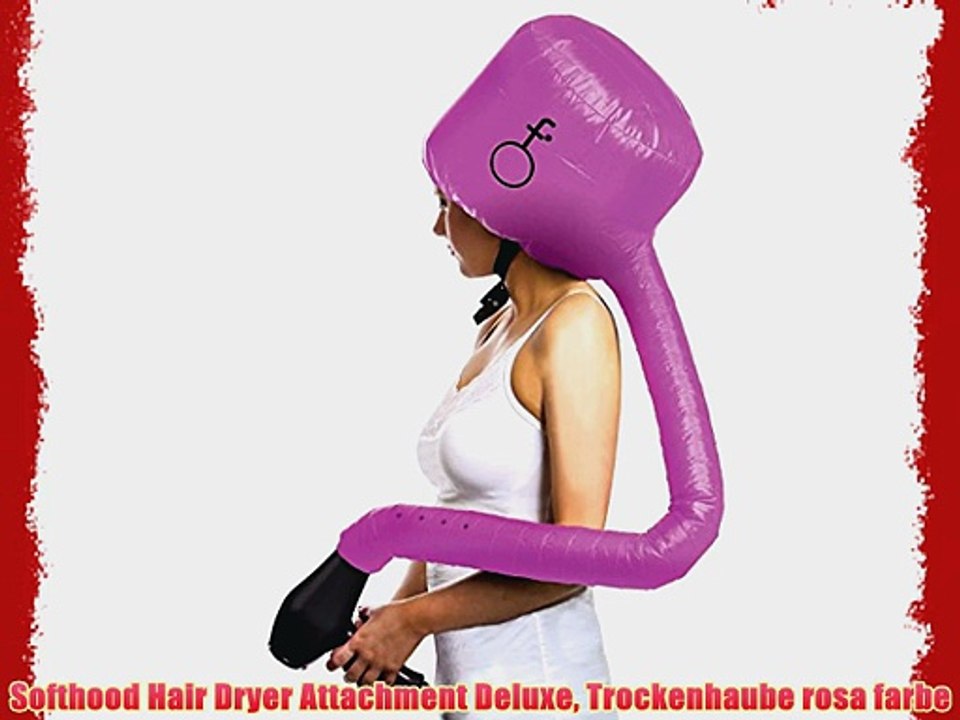 Softhood Hair Dryer Attachment Deluxe Trockenhaube rosa farbe