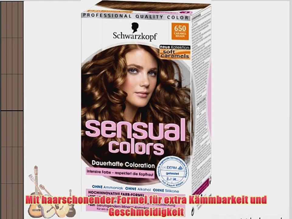 Sensual Colors dauerhafte Coloration Soft Caramels 650 Caramel Braun 3er Pack (3 x 1 St?ck)