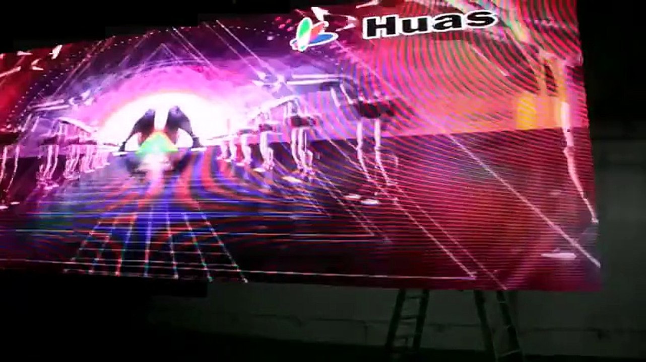 Foldable LED curtain show:P4 with magnet connection LED-Vorhang