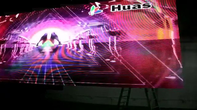 Foldable LED curtain show:P4 with magnet connection LED-Vorhang