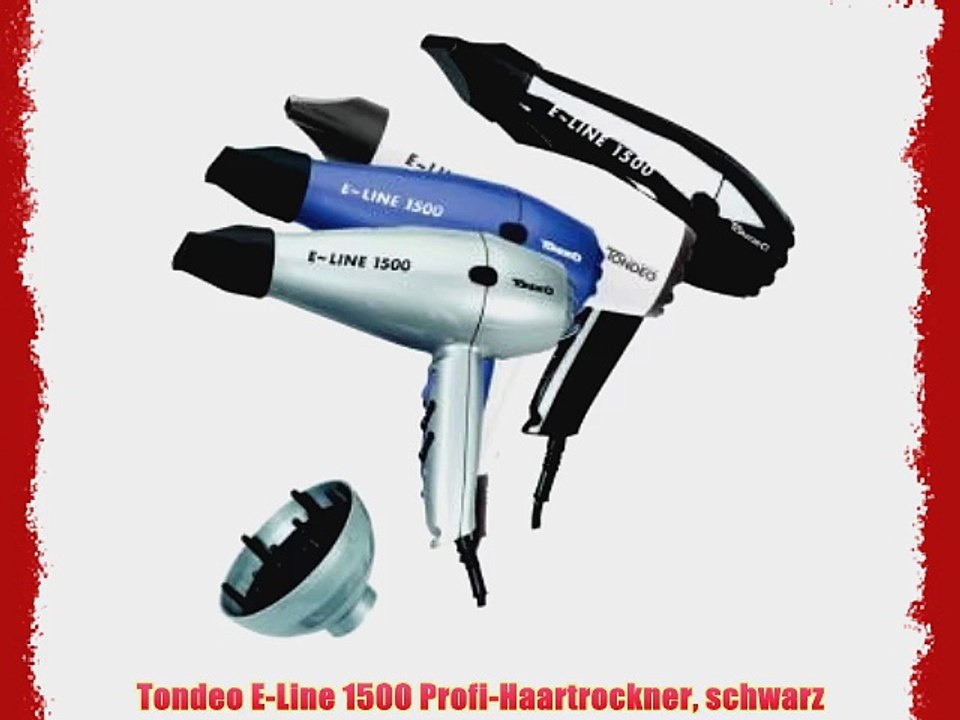 Tondeo E-Line 1500 Profi-Haartrockner schwarz