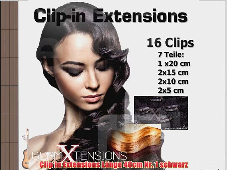 Remy Clip In Extensions Set 100% Echthaar 7 teilig 70g hochwertige Haarverl?ngerung 40cm Clip-In