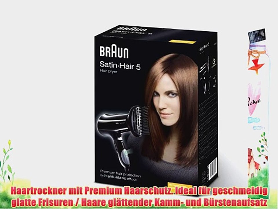 Braun Satin Hair 5 HD 550 Haartrockner (inkl. Kamm- und B?rstenaufsatz)