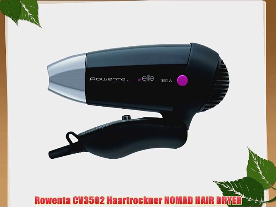 Rowenta CV3502 Haartrockner NOMAD HAIR DRYER