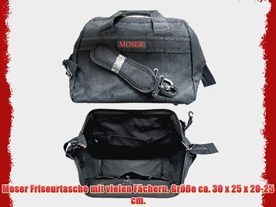 Moser Friseurtasche mit vielen F?chern. Gr??e ca. 30 x 25 x 20-25 cm.