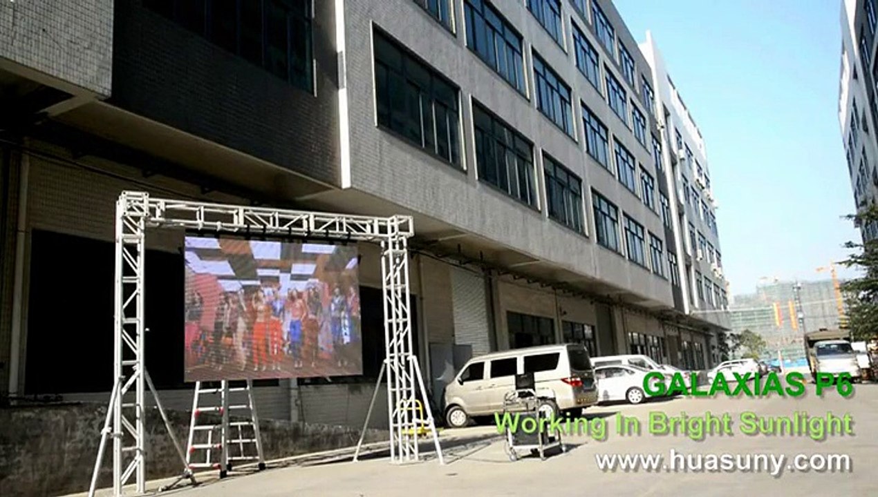 Sharp:P6 LED curtain Working In Sunshine,LED-Hintergrund good for rental