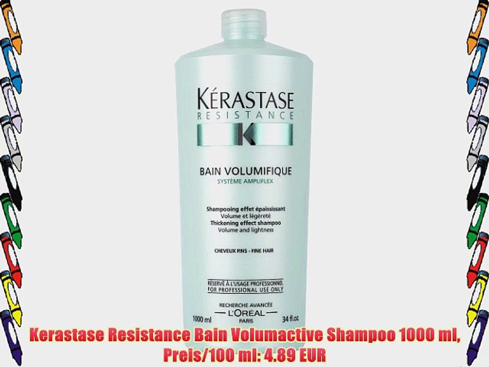 Kerastase Resistance Bain Volumactive Shampoo 1000 ml Preis/100 ml: 4.89 EUR