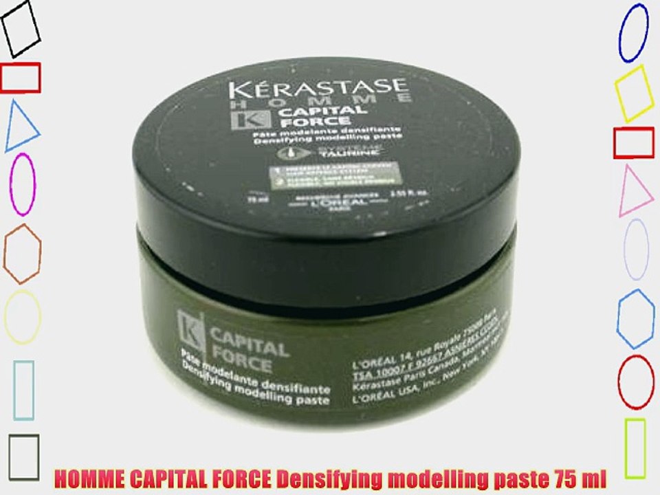 HOMME CAPITAL FORCE Densifying modelling paste 75 ml