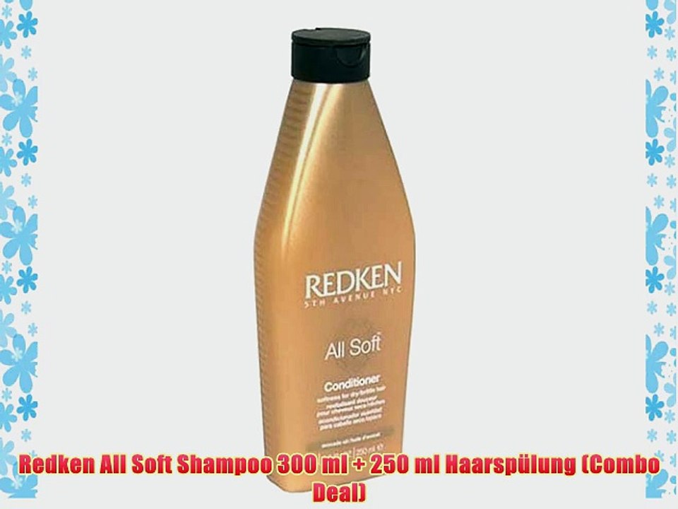 Redken All Soft Shampoo 300 ml   250 ml Haarsp?lung (Combo Deal)