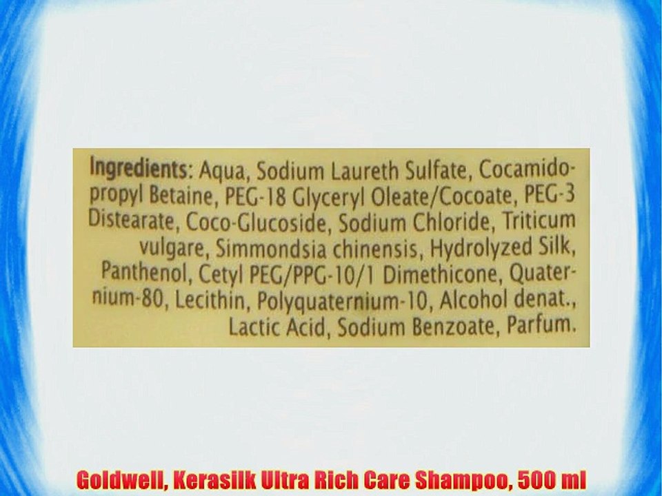 Goldwell Kerasilk Ultra Rich Care Shampoo 500 ml