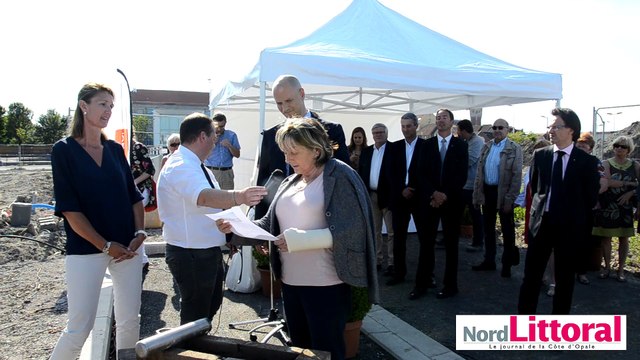 Calais: la première pierre de l'écoquartier Descartes a été posée