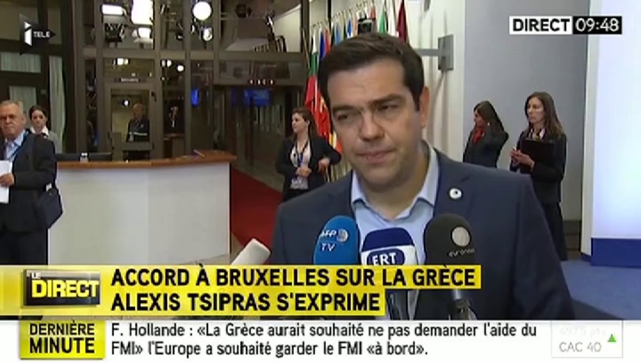 Alexis Tsipras : " Nous nous sommes battus de manière juste"