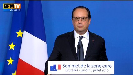 Grèce: Hollande salue une décision "historique"