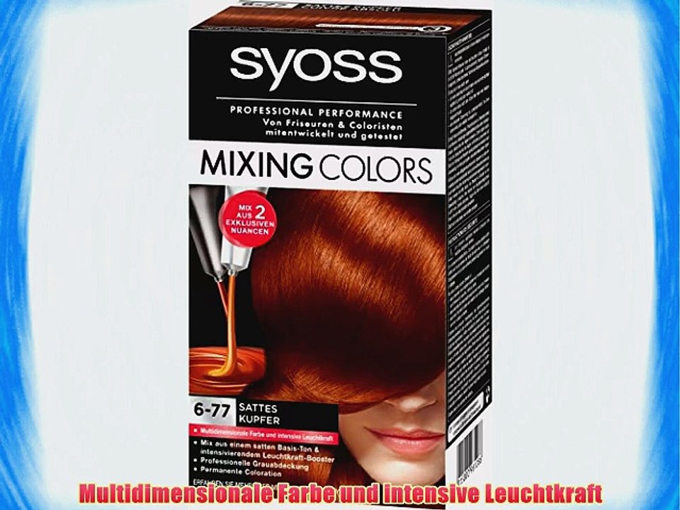 Syoss Mixing Colors 6-77 Sattes Kupfer 3er Pack (3 x 135 ml)