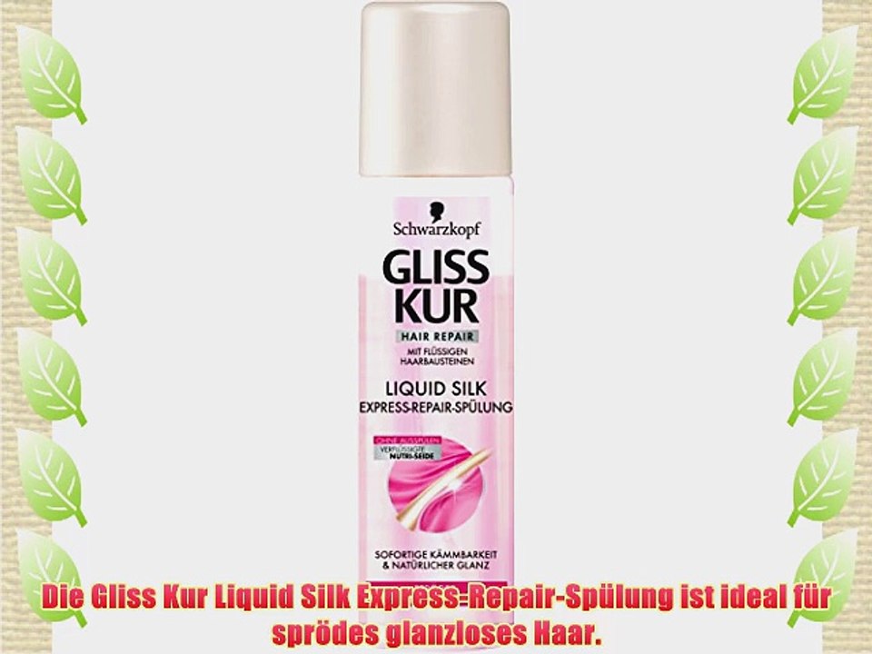 Gliss Kur Liquid Silk Express-Repair-Sp?lung 6er Pack (6 x 200 ml)