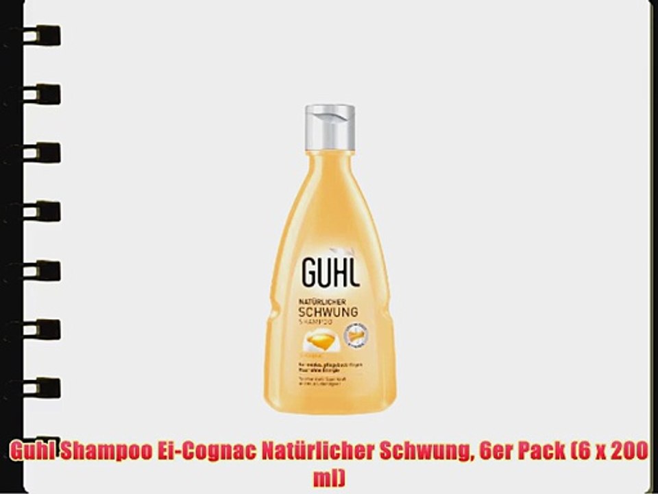 Guhl Shampoo Ei-Cognac Nat?rlicher Schwung 6er Pack (6 x 200 ml)