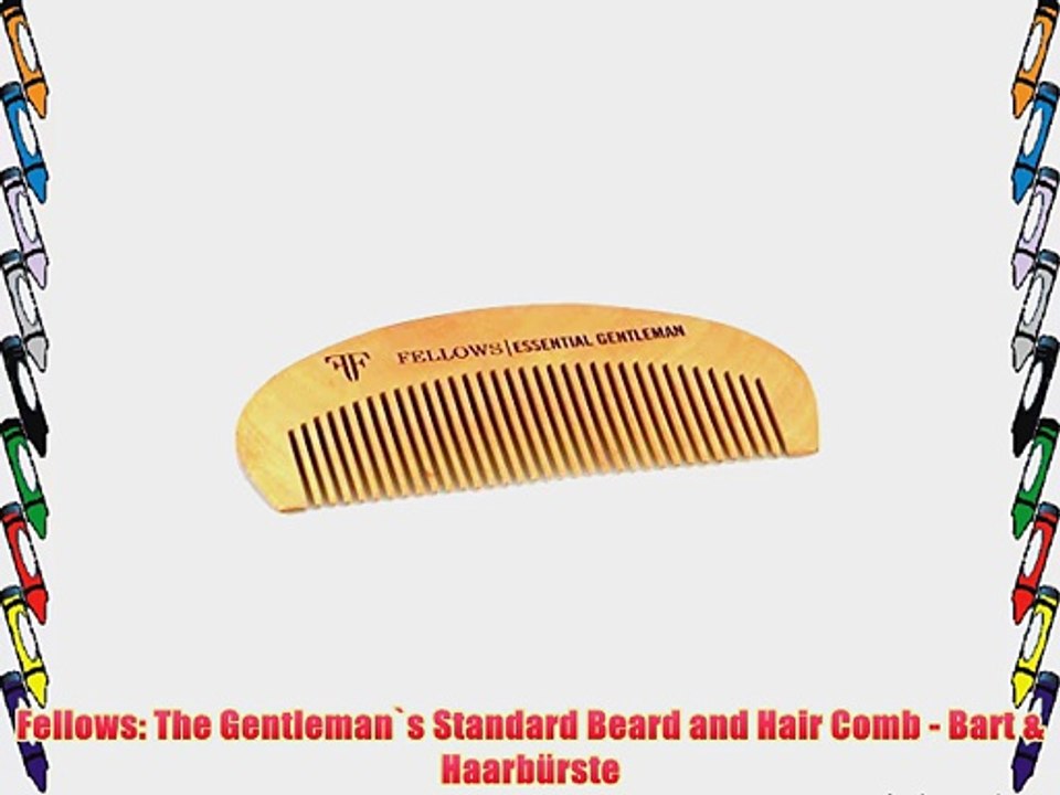 Fellows: The Gentleman`s Standard Beard and Hair Comb - Bart