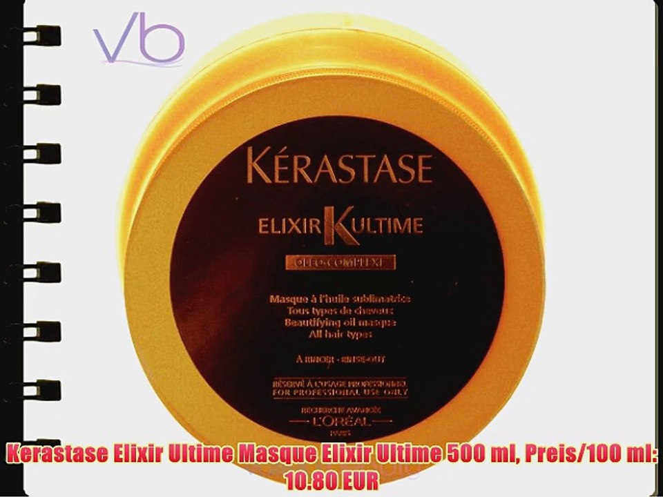 Kerastase Elixir Ultime Masque Elixir Ultime 500 ml Preis/100 ml: 10.80 EUR