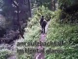 Landart Projekt  zu den Urzeichen der Natur Sulzbachfall Klöntal Glarus Schweizer Alpen