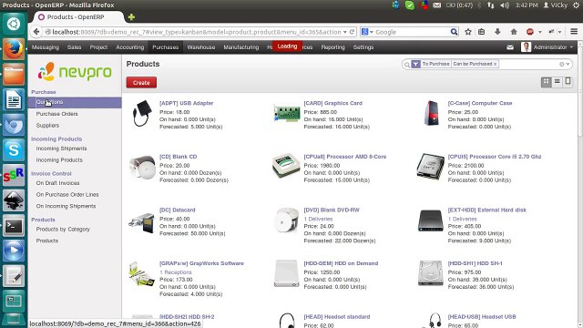 Purchases flow of OpenERP (Odoo)