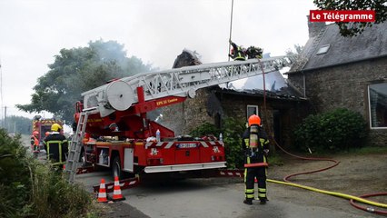 Plouëc-du-Trieux (22). Un incendie détruit une partie d'une habitation