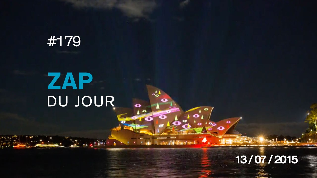 ZAP DU JOUR #179 : Vivid Sydney 2015 light festival - Timelapse / Une mouette vole une gopro /