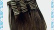 Clip In Extensions Set 100% Echthaar 7 teilig 70g Haarverl?ngerung 45 cm Clip-In Hair Extension