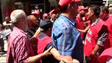 Atılan pet şişe işçiyi böyle bayılttı